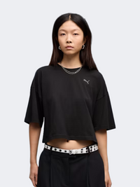 Puma Wardrobe Essential Oversized Women Lifestyle T-Shirt Black