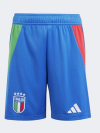 Adidas Italy 24 Away Men Football Short Blue/Red/Green