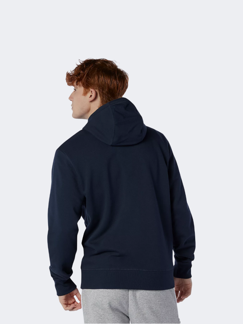 New Balance Essentials Stacked Full Zip Men Lifestyle Hoody Eclipse