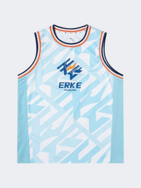 Erke Fearless Kids-Boys Basketball Set White/Black/Blue