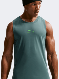 Nike Pro Df Npt Men Training Tank Mineral Slate/Green