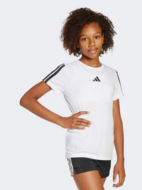 Adidas Essentials 3 Stripes Kids-Girls Sportswear T-Shirt White/Black