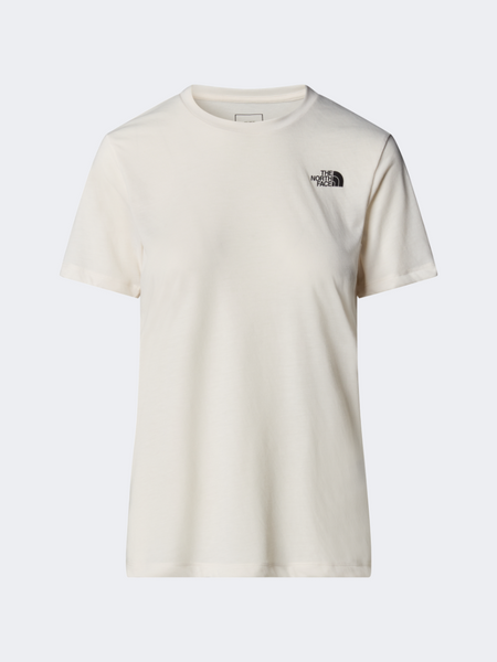 The North Face Foundation Half Dome Ca Graphic Women Lifestyle T-Shirt White Dune