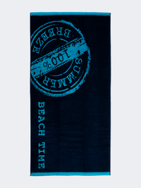 Oil And Gaz Soft Unisex Beach Towel Navy