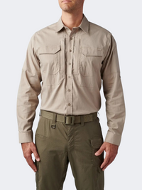 5-11 Abr Pro Men Longsleeve Shirt Khaki