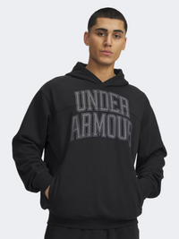 Under Armour Rival Lightweight Graphic Men Lifestyle Hoody Castlerock/Black