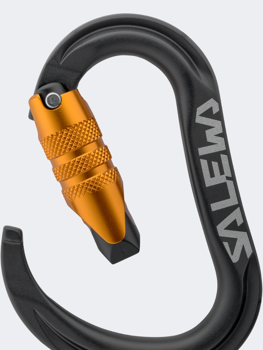 Salewa Ortles Hms C.3 Carabiner Medium Climbing Equipment Black/Orange