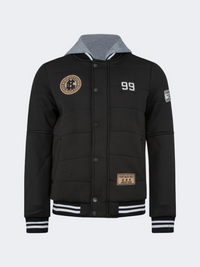 Top Ten Classic Men Lifestyle Varsity Jacket Black