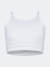 Oil And Gaz Breathable Kids-Girls Lifestyle Longline Bra White