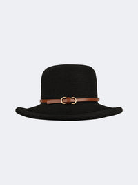 Oil And Gaz Stylish Women Beach Straw Hat Black