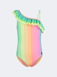 Oil And Gaz Colorful Kids-Girls Beach Monokini Multi Color