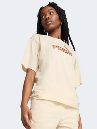 Puma Essentials Graphic Animal Women Lifestyle T-Shirt Alpine Snow