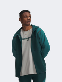 Under Armour Unstoppable Fleece Full Zip Men Lifestyle Hoody Arden Green/Black