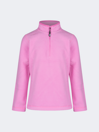 Oil&Gaz Warm Kids-Girls Skiing 1/4 Zip Fleece Pink