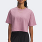 Under Armour Rival Women Lifestyle T-Shirt Fuchsia/Black/White