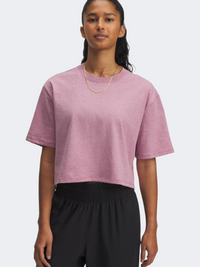 Under Armour Rival Women Lifestyle T-Shirt Fuchsia/Black/White