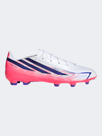 Adidas F50 Hyperfast League Firm Ground Men Football Shoes White/Purple