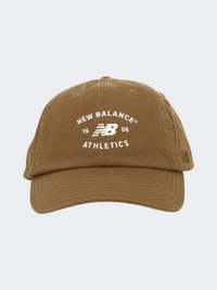 New Balance 6 Panel Athletics Unisex Lifestyle Cap Caramel Brown