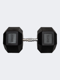 Fitness Factory Rubber Hex 50 Kg Weight Black