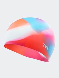 Tyr Youth Silicone Kids Swim Cap Pink/Blue