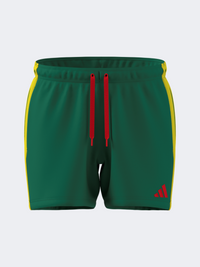 Adidas Essentials 5 Inch Men Swim Swim Short Green/Pure Ruby