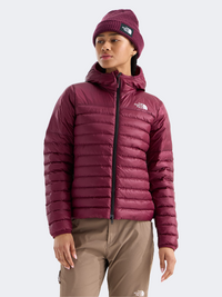 The North Face Terra Peak Hooded Women Lifestyle Jacket Burgundy Crush