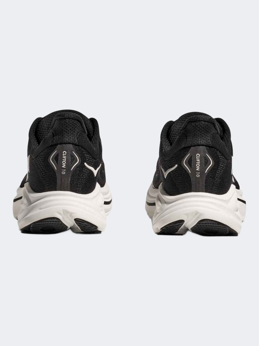 Hoka Clifton 10 Women Running Shoes Black/White