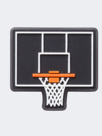 Crocs Black Basketball Backboard Unisex Lifestyle Pins Multicolor