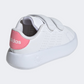 Adidas Advantage Infant-Girls Sportswear Shoes White/Pink/Black