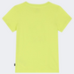 Puma Essentials Plus Logo Lab Boys Lifestyle T-Shirt Lime Sheen