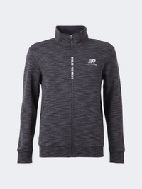 Erke Full Zip Men Running Sweatshirt Black/Grey