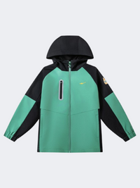 Erke Padded Windbreaker Kids Boys Outdoor Jacket Algal Green/Black