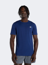 New Balance Sport Essentials Utility Men Performance T-Shirt Blue Oyster