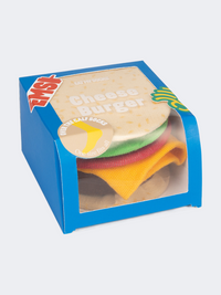 Eat My Socks Cheeseburger Unisex Lifestyle Sock Multicolor