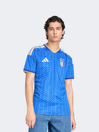 Adidas Italy 26 Home Men Football T-Shirt Bold Blue