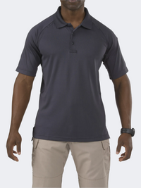 5-11 Performance Men Tactical Polo Short Sleeve Charcoal