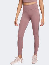 Nike One Df Women Training Tight Smokey Mauve/White