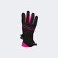 Oil And Gaz Insulated Kids-Girls Skiing Gloves Green/Pink/White