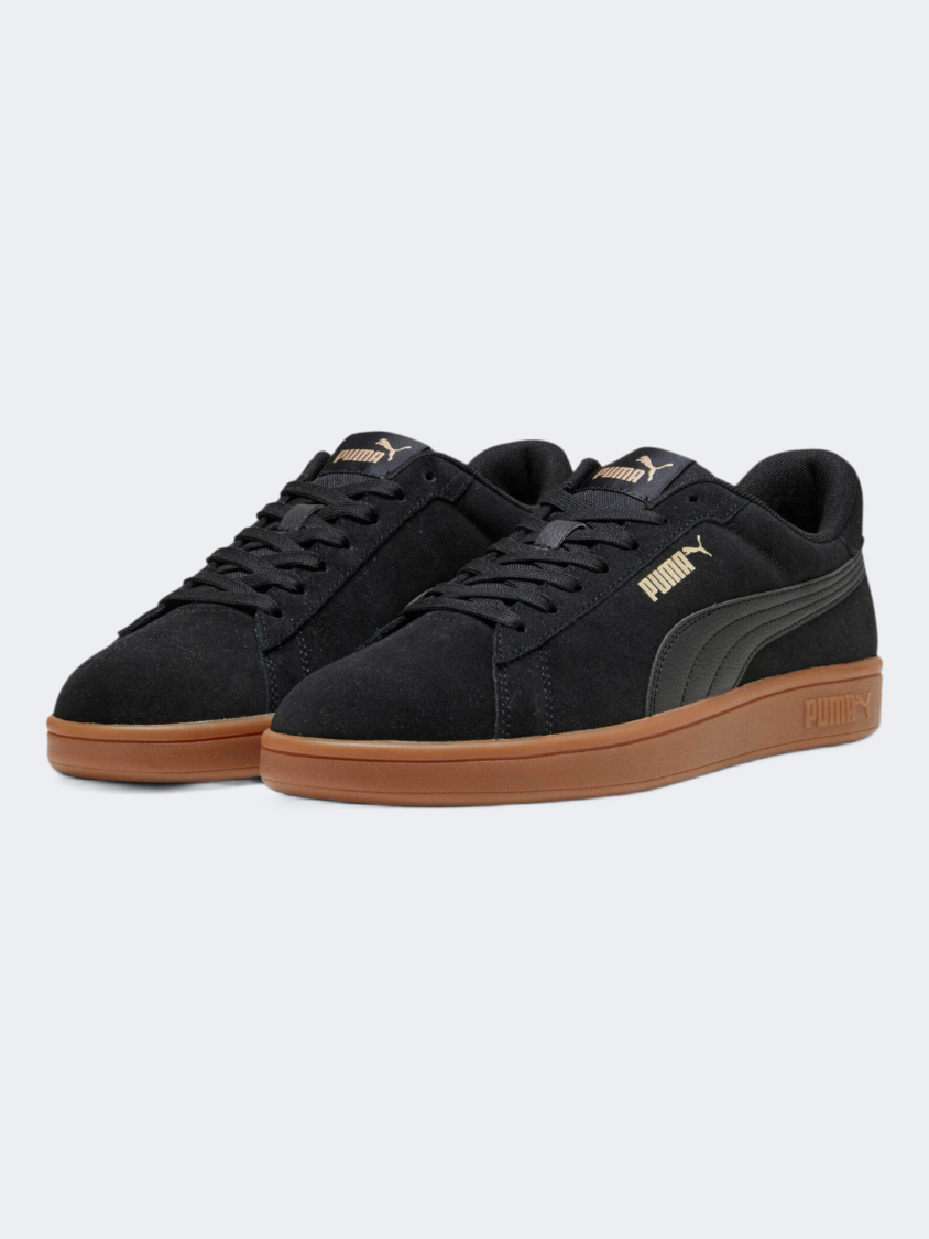 Puma Smash 3 Men Lifestyle Shoes Black/Gold/Gum