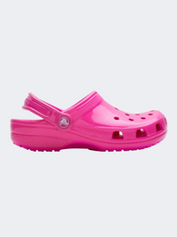Crocs Classic Neon Highlighter Kids Lifestyle Slippers Pink Crush