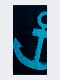 Oil And Gaz Soft Men Beach Towel Navy