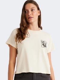 Billabong Coral Gardener Women Lifestyle T-Shirt White Cap