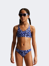 Nike Lace Up Girls Swimming Bikini Set Light Thistle