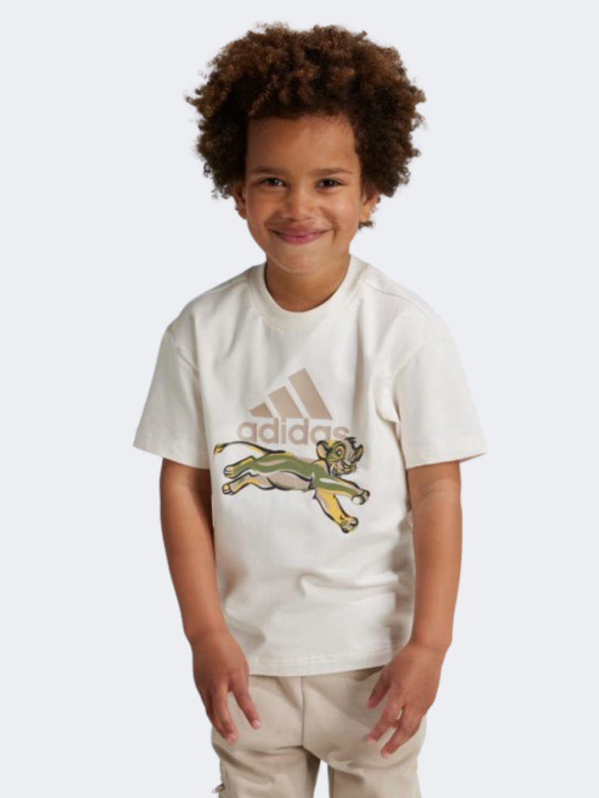 Adidas Disney Lion King Little Sportswear T-Shirt White/Beige/Spark