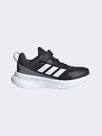 Adidas Fortarun 4.0 Boys Velcro Shoes Black/White/Carbon