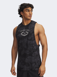 Under Armour Project Rock Camo Print Men Training Tank Black