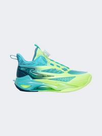 Erke Kids-Boys Basketball Shoes Green/Dark Blue