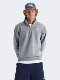 The North Face Simple Dome Regular 1/4 Zip Men Lifestyle Long Sleeve Pale Grey Heather