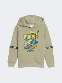 Puma Puma X Hot Wheels Monster Trucks Boys Lifestyle Hoody Army Green