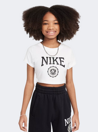 Nike Sportswear Graphic Star Gs-Girls Lifestyle T-Shirt White